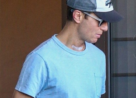 Jared Kushner seen with bandage on neck following second operation as family enjoys Sunday outing