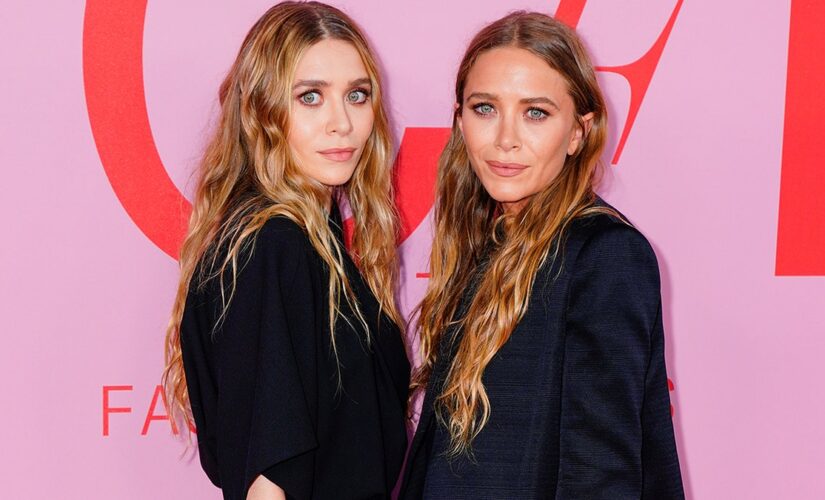 Mary-Kate and Ashley Olsen make rare joint appearance at The Row fashion show during Paris Fashion Week