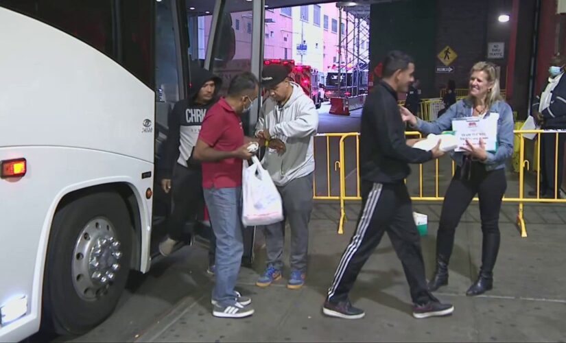 4 migrant buses arrive in NYC as Mayor Adams’ tent city construction begins