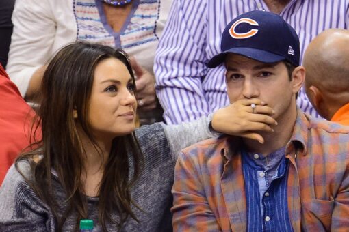 Mila Kunis explains the open door bathroom policy in her home with Ashton Kutcher