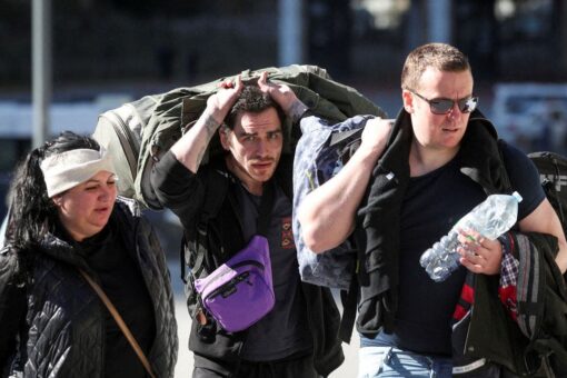 Russia’s borders see desperation as draft-eligible men flee