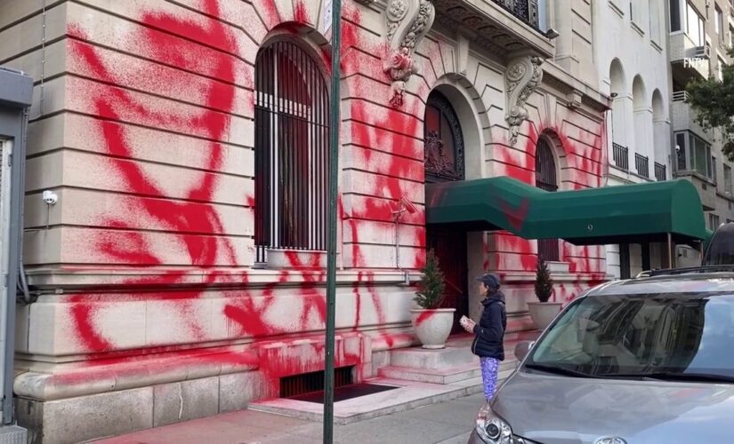 Russian embassy in NYC vandalized as Putin annexes Ukrainian territory