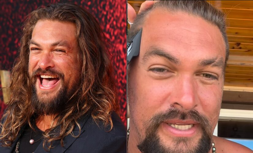 Jason Momoa chops off his signature long locks in support of eliminating single-use plastic from the planet