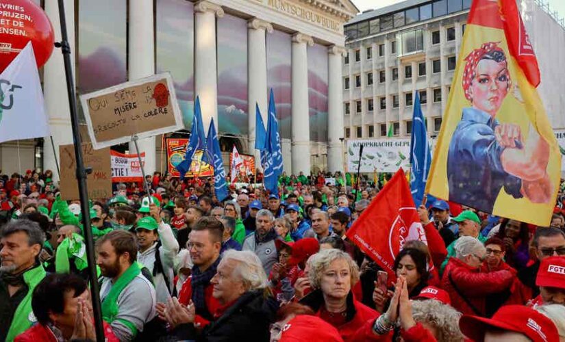 Protest breaks out in Belgium over skyrocketing energy costs