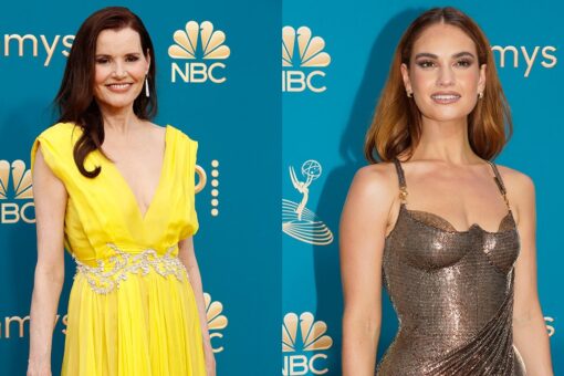 Emmys 2022 red carpet: Lily James, Geena Davis and more stun on the red carpet