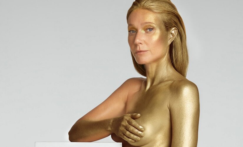 Gwyneth Paltrow poses nude and painted in gold for her 50th birthday: ‘Aging is actually a beautiful thing’