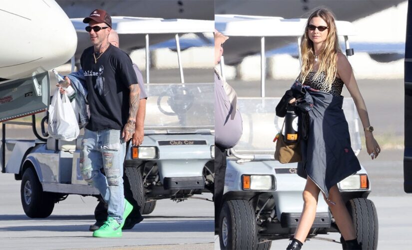 Adam Levine and wife Behati Prinsloo fly to Las Vegas together amid cheating scandal