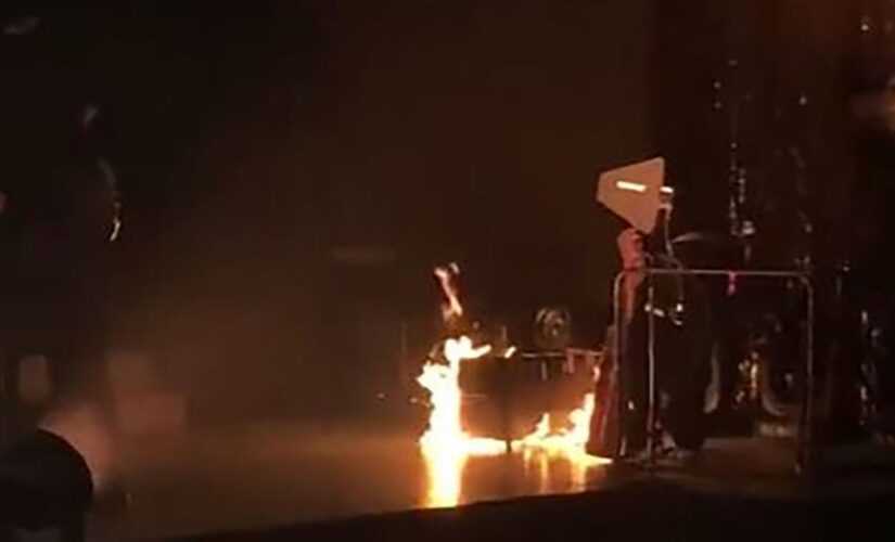 Small on-stage fire extinguished during Panic at the Disco Concert; no injuries reported