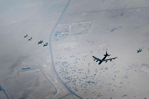 US military flies two nuclear-capable B-52H Stratofortresses over the Middle East