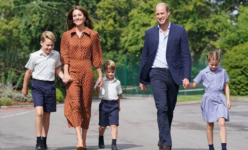 Prince George, Princess Charlotte and Prince Louis start new school year in matching uniforms for orientation