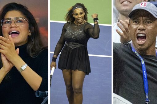 US Open 2022: Serena Williams cheered on by celebrity fans including Zendaya, Tiger Woods