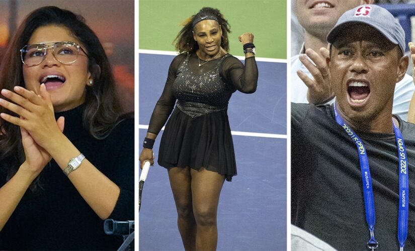 US Open 2022: Serena Williams cheered on by celebrity fans including Zendaya, Tiger Woods