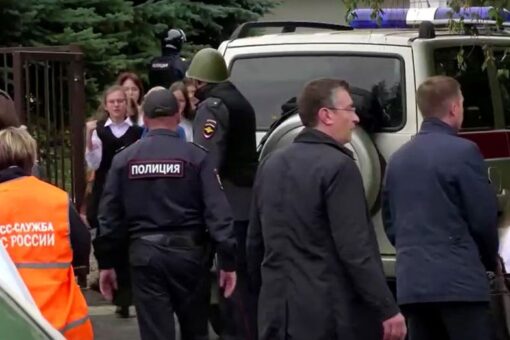 Swastika-wearing gunman kills 15 in Russian school shooting