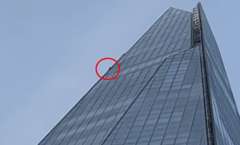 Climber arrested after scaling 1,000-foot skyscraper in London