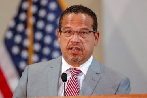 Ellison denies knowing anyone who supports defunding police despite own support for replacing police force
