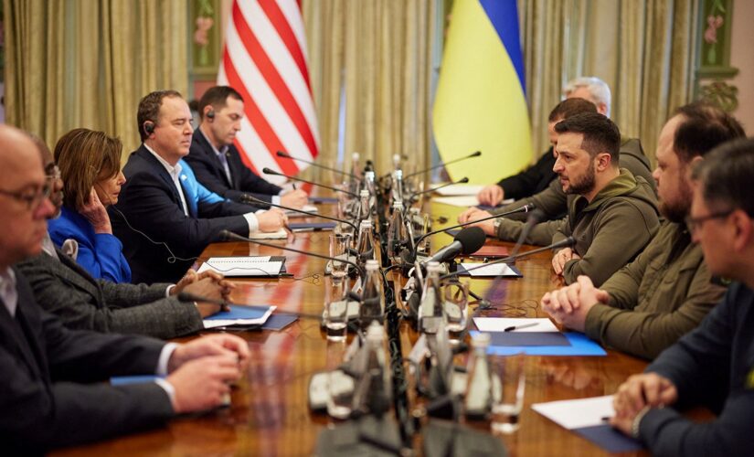 Bipartisan lawmakers meet with Zelenskyy in Ukraine