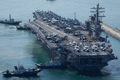 Nuclear-powered US carrier joins South Korea warships for drills after North Korea missile launches