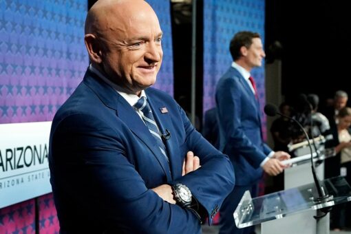 Sen. Mark Kelly says he backs Roe v Wade but can’t name abortion limits he supports, even up until birth