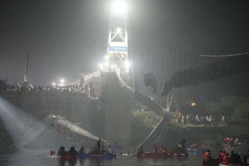 India bridge collapse kills at least 132, including mostly teens, women and older people: officials
