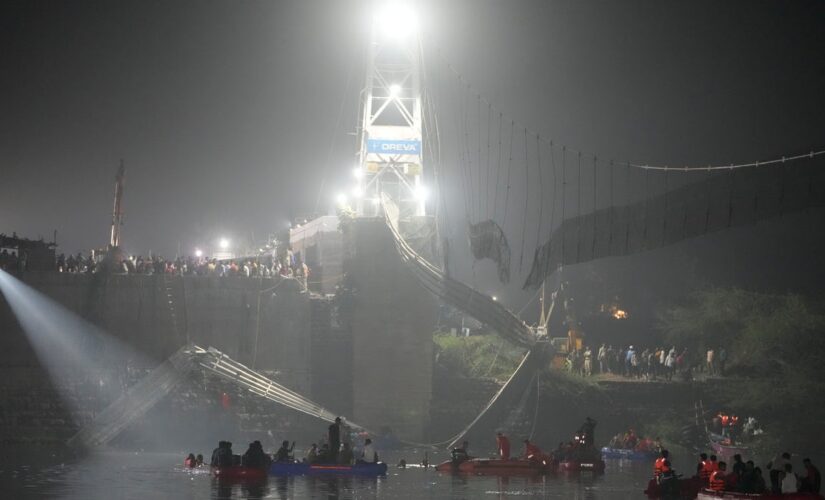 India bridge collapse kills at least 132, including mostly teens, women and older people: officials