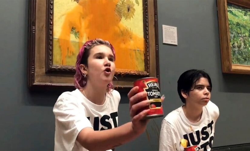 Anti-oil environmentalists pour tomato soup on Van Gogh ‘Sunflowers’ painting