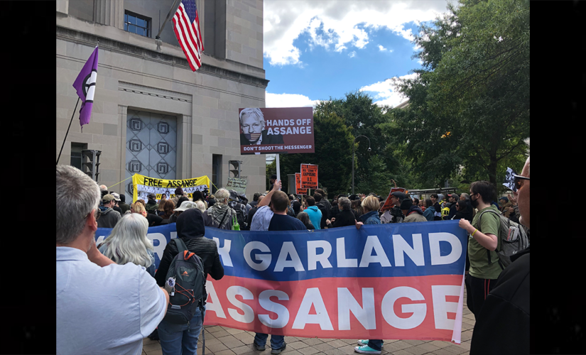 Julian Assange supporters protest against US extradition in London, DC: ‘crucial that we fight’