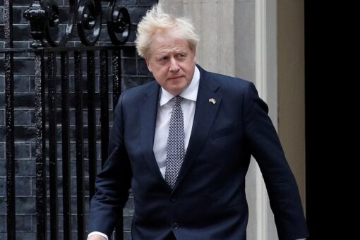 Former UK Prime Minister Boris Johnson leads as he looks to retake top job