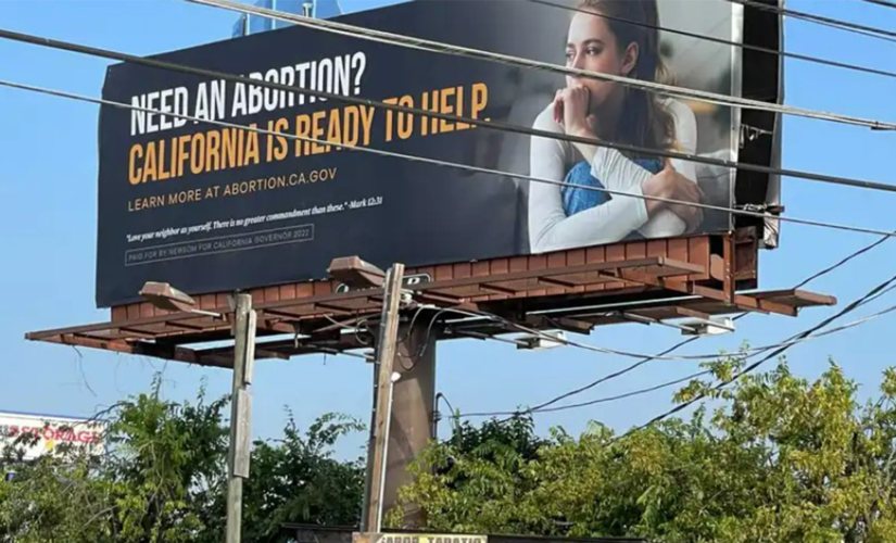 Newsom campaign places pro-abortion billboard in Austin, Texas