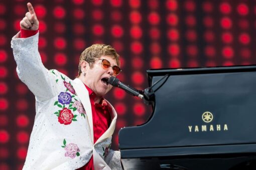 Elton John thanks Ohio State University and University of Iowa’s marching band for halftime show tribute