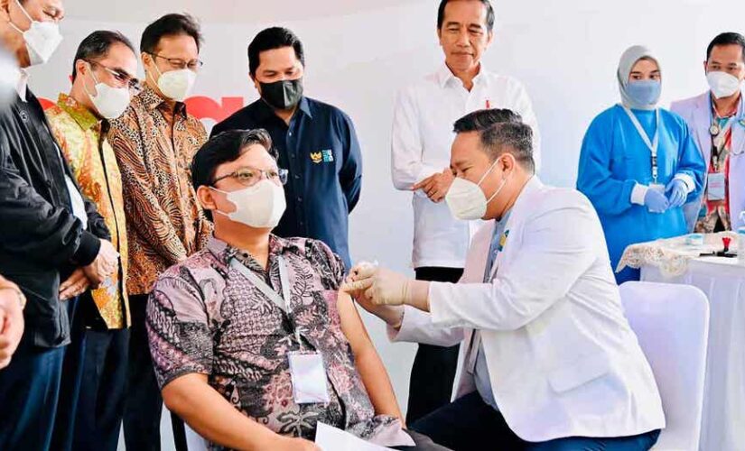 Indonesia leaders launch country’s first homegrown COVID-19 vaccine