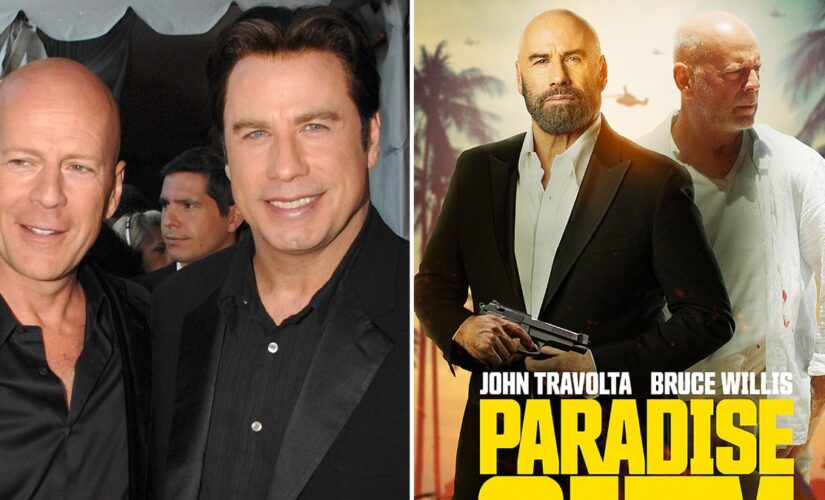 Bruce Willis and John Travolta face off in the first trailer for their new action movie ‘Paradise City’