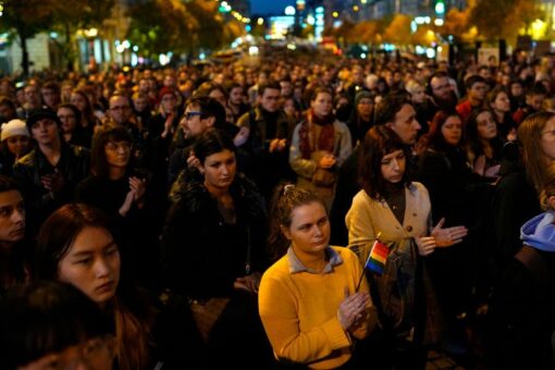 Thousands rally in Czech capital after two gay men shot in Slovakia