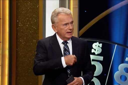 Pat Sajak jokes about getting a Vanna White tattoo on his chest