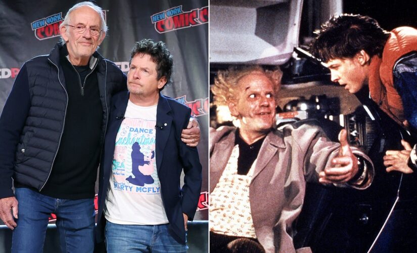 ‘Back to the Future’ stars Christopher Lloyd and Michael J. Fox reunite at New York Comic Con panel