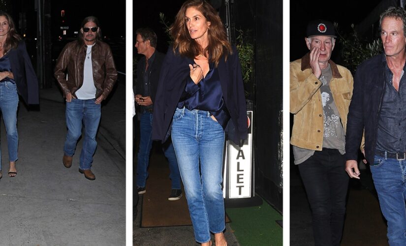 Kid Rock, John McEnroe join Cindy Crawford, husband Rande Gerber in Santa Monica for dinner