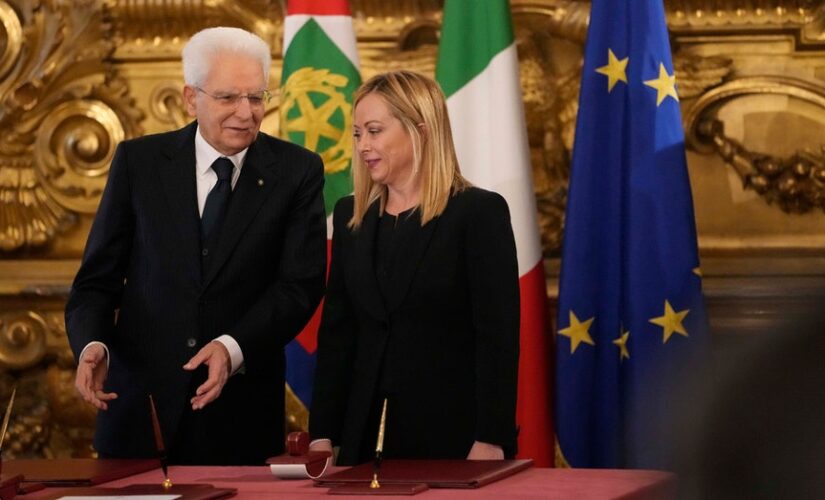 Italy’s Giorgia Meloni sworn in, first woman to be premier