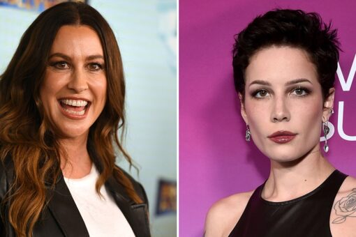 Alanis Morissette praised by Halsey for her empowering anthems, as the two perform together at Hollywood Bowl