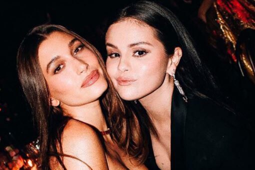 Selena Gomez and Hailey Bieber pose for first photo together and squash rumors of Justin Bieber drama