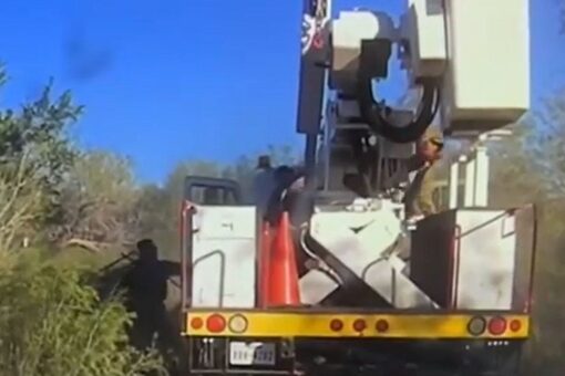 15 migrants stopped in stolen bucket truck in Texas after police chase, as border numbers surge