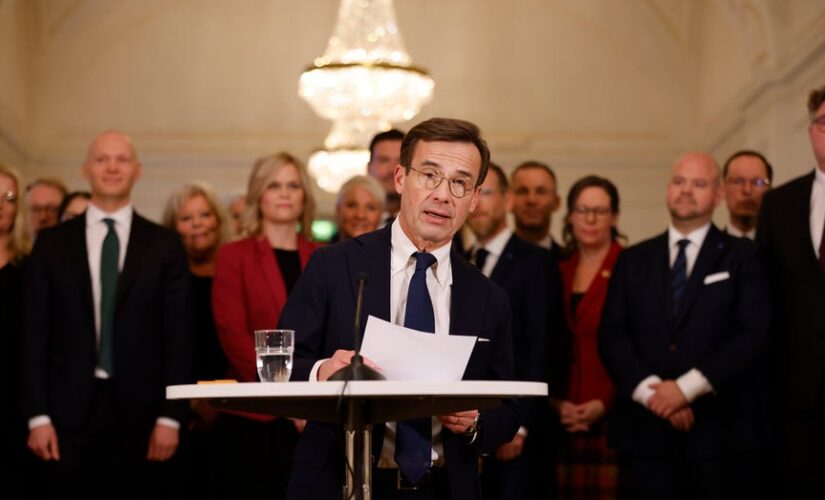 Incoming Swedish PM introduces new center-right coalition government