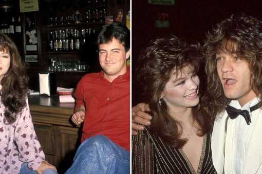 Matthew Perry reveals he kissed Eddie Van Halen’s wife Valerie Bertinelli while rocker was ‘passed out’ drunk