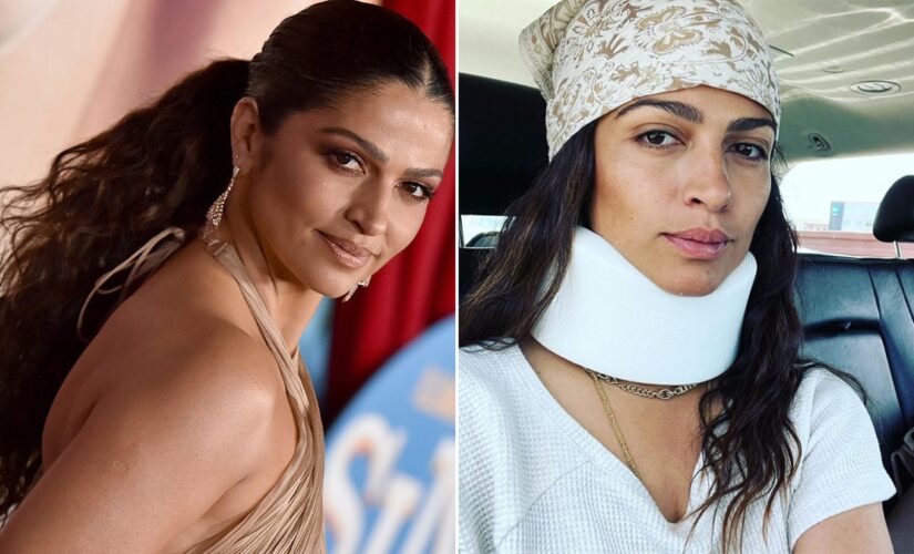 Camila Alves McConaughey hurts neck falling down stairs, says she’s OK: ‘Sh** Happens”