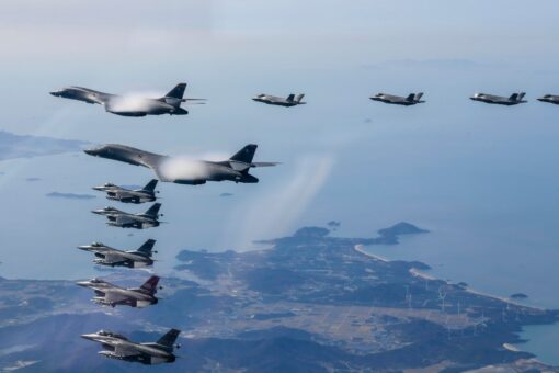 US flies supersonic bombers in response to North Korea’s new ICBM launch