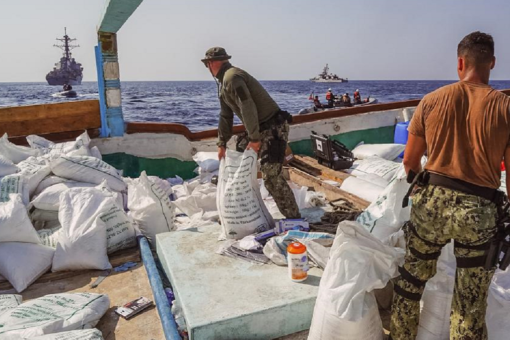 US Navy intercepts fishing vessel trying to smuggle explosive material from Iran to Yemen