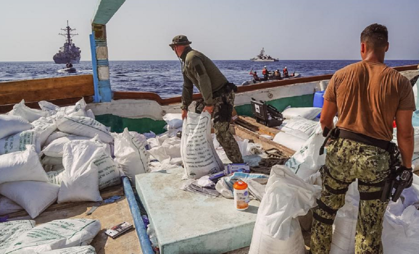 US Navy intercepts fishing vessel trying to smuggle explosive material from Iran to Yemen