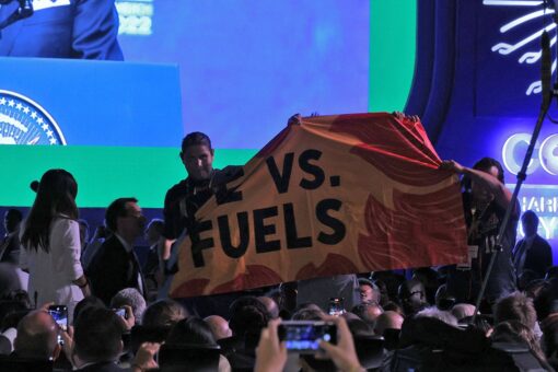 Biden interrupted by protesters at COP27 as he calls for ‘transformational changes’ to prevent ‘climate hell’