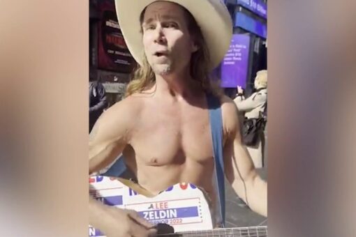 NYC’s Naked Cowboy makes endorsement for gov while performing on Times Square: ‘Restore law and order’