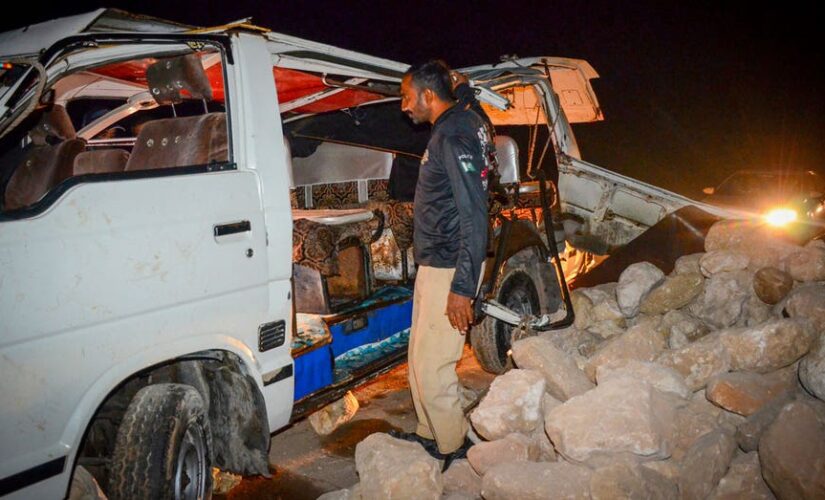 Pakistan van accident kills 20 as record-breaking floods surge in the city