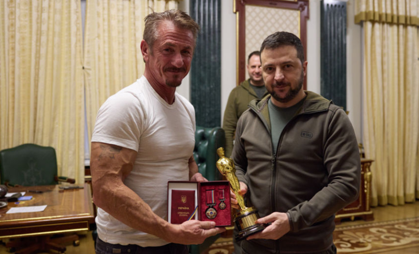 Actor Sean Penn gives his Oscar to Zelenskyy to keep until Ukraine ‘wins’ war against Russia