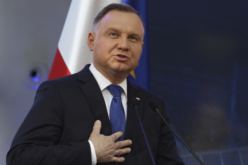 Poland’s president duped by Russian prankster pretending to be Macron
